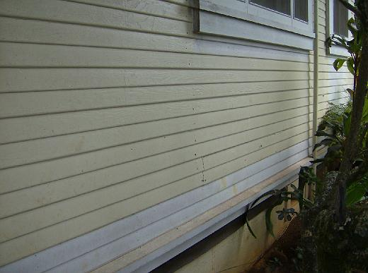 Restored exterior siding