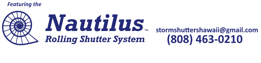Storm Shutters Hawaii Nautilus logo